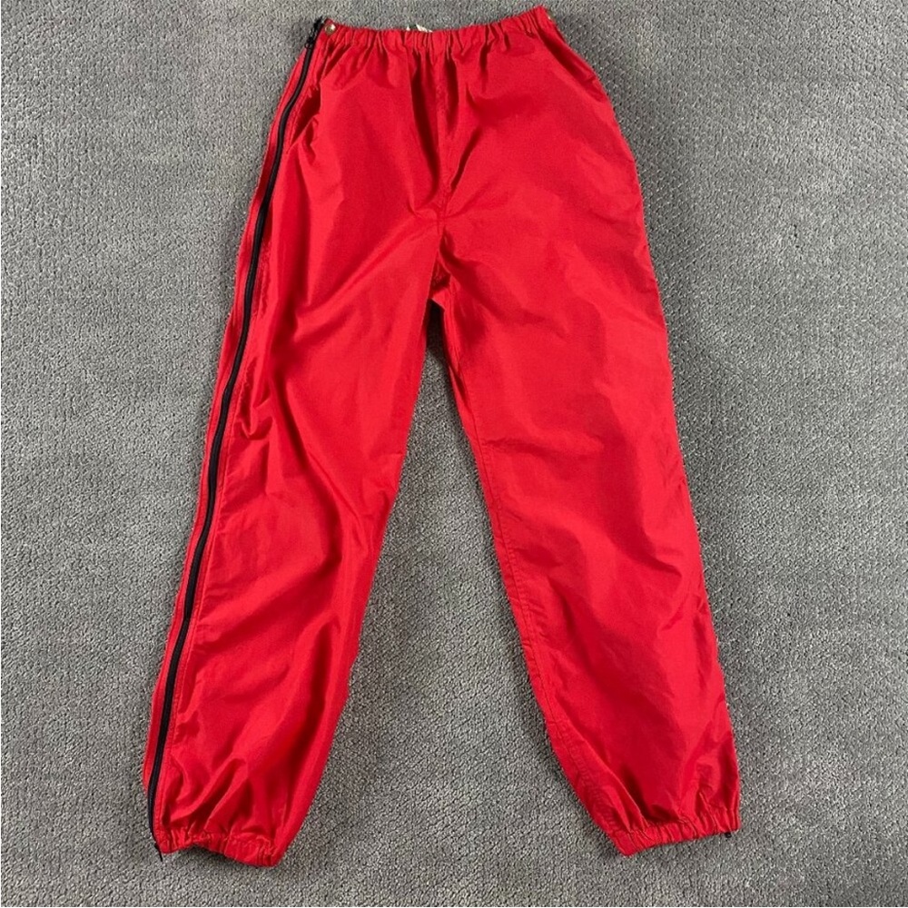 Vintage LL Bean Full Side Zip Windbreaker Track Pants Men's L USA Hiking